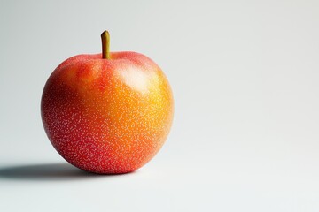 Aufkleber - Apple in Gentle Light with Vibrant Speckles on Soft Background Captivating Studio Still Life Food Shot