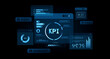 © ImageFlow - KPI dashboard interface with loading progress indicator. 3D Rendering