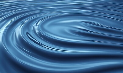 Aufkleber - Flowing blue water with gentle ripples creates a serene and calming atmosphere.