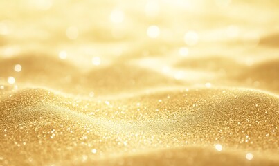 Aufkleber - Golden sand with a shimmering surface, creating a warm and inviting atmosphere.
