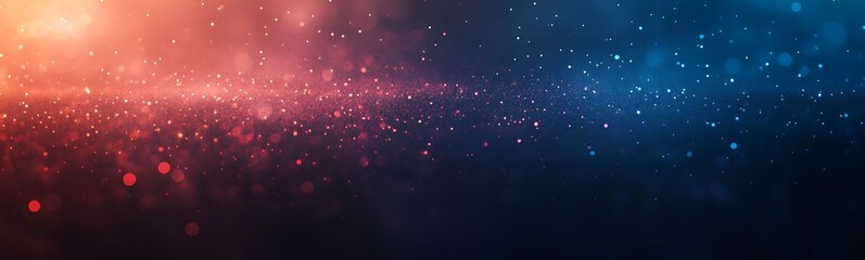 Poster - Vibrant abstract background with colorful light particles and gradients.