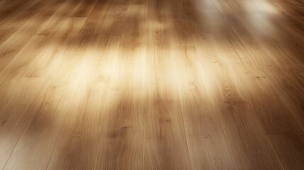 Poster - Wooden floor with soft lighting creating a warm ambiance.