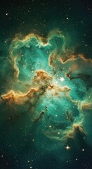 Wall Mural - nebula and galaxies in space. abstract cosmos background