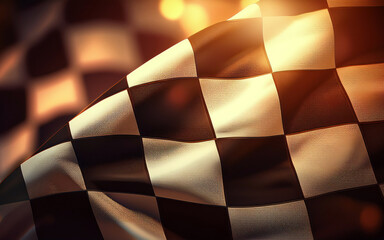 Wall Mural - checkered flag background