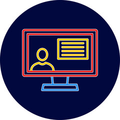 Wall Mural - distance education icon