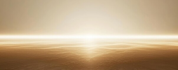 Poster - Abstract art background concept. A serene landscape with a golden horizon and soft, calming light.