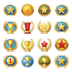 gold silver and bronze medals