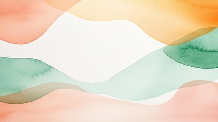 Poster - Digital watercolor painting abstract background idea. Abstract representation of harmonious colors symbolizing unity and diversity.