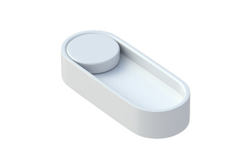 Wall Mural - toggle switch isolated on white background. 3d render