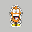 © Arnob - Funny cartoon sticker, Cartoon character Vector, Color vector illustration, Cheerful cartoon, perfect for kids' designs.