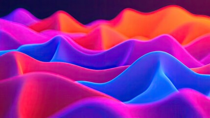 Poster - Vibrant color art abstract background concept. Colorful waves of light create a dynamic abstract background for creative projects.