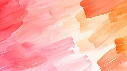 Poster - Pastel color illustration abstract background idea. Colorful abstract watercolor background with blended hues of pink and orange.