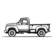 © pylypchuk25 - Truck silhouette black and white illustration. Delivery, Transportation