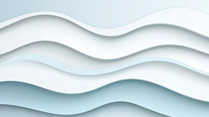 Poster - Waterscape abstract background idea. Abstract wavy lines in soft colors creating a calming background design.