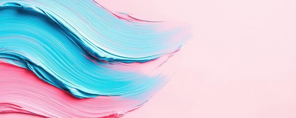 Poster - Pastel color illustration abstract background idea. Colorful paint strokes create a vibrant and creative visual for artistic projects.