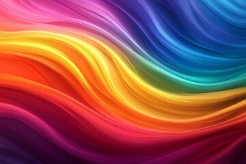 Wall Mural - abstract colorful background with waves. Generative AI