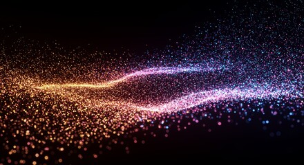 Wall Mural - 3d particles background design