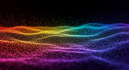 Wall Mural - 3d particles background design