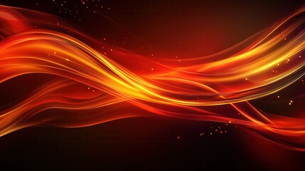 Fototapete - Dynamic fire-inspired background featuring intense red and orange flames with glowing embers and energetic lighting effects