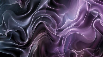 Wall Mural - Abstract background with swirling, flowing lines of purple, blue, and white.