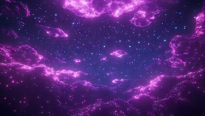 Wall Mural - celestial nebula, glowing clouds in deep space. vast cosmic landscape