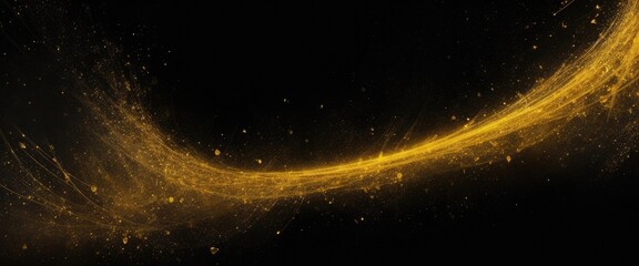 Wall Mural - abstract magic black and gold dust beautiful background