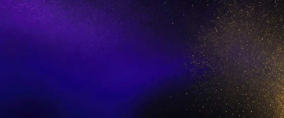Wall Mural - abstract magic purple, blue, and beautiful golden dust background