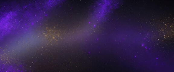 Wall Mural - abstract magic purple, blue, and beautiful golden dust background