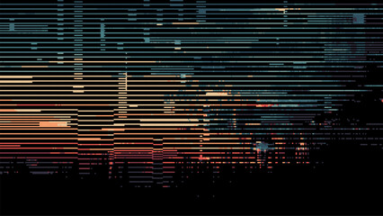 Wall Mural - abstract glitch effect background. digital art. pixel glitch texture. data visualization concept. di