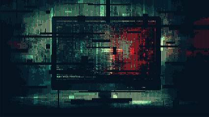 Wall Mural - abstract glitch effect background. digital art. pixel glitch texture. digital distortion and noise e