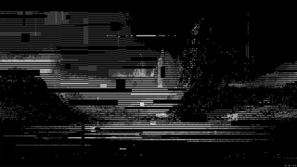 Wall Mural - abstract glitch effect background. digital art. pixel glitch texture. digital distortion and noise e