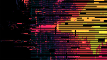 Wall Mural - abstract glitch effect background. digital art. pixel glitch texture. data visualization concept. di