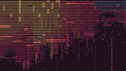 Wall Mural - abstract glitch effect background. digital art. pixel glitch texture. digital distortion and noise e