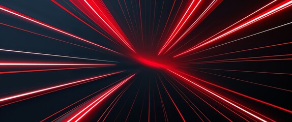 Wall Mural - red diagonal streaks light rays on black dark background motion and energy concept modern and futuri