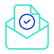 © Icongeek26 - Read email message outline dual color icon