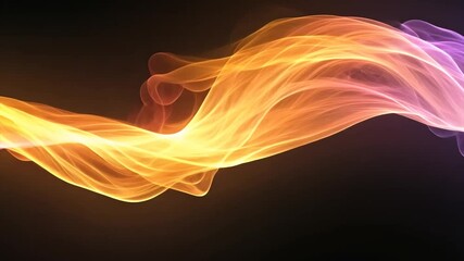 Wall Mural - abstract energy flow, dark background, vibrant colors, digital art, design element
