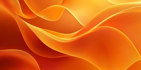 Wall Mural - abstract orange waves background design