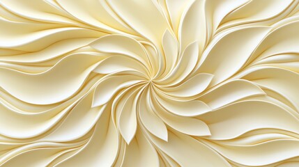 Wall Mural - soft pale yellow flower petal pattern on a subtle background for elegant design applications