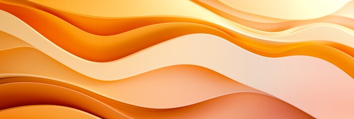 Canvas Print - a wave of orange and white color.