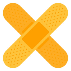 medical band aid icon.