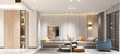 © murattellioglu - 3d render modern living and dining room