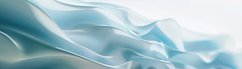 Wall Mural - abstract blue background with waves and copy space for text presentation of water, air or energy con