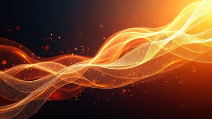 Leinwandbilder - Black brown red burnt orange amber yellow gold white abstract background. Color gradient ombre blend blur flow fluid. Noise grain mesh. Bright light fire hot glitter neon glow
