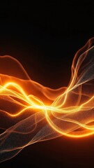 Fototapete - Black brown red burnt orange amber yellow gold white abstract background. Color gradient ombre blend blur flow fluid. Noise grain mesh. Bright light fire hot glitter neon glow