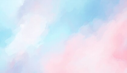 Aufkleber - soft pastel watercolor background with gentle blue and pink gradient, ideal for branding, web design, and invitations