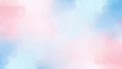 Aufkleber - soft pastel watercolor background with gentle blue and pink gradient, ideal for branding, web design, and invitations