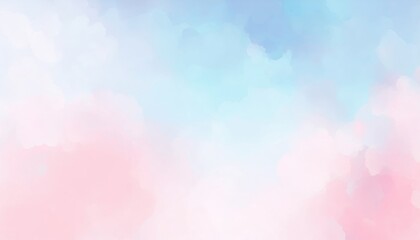 Aufkleber - soft pastel watercolor background with gentle blue and pink gradient, ideal for branding, web design, and invitations