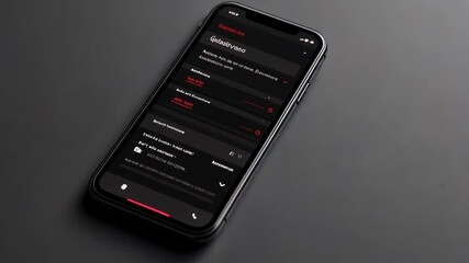App Interface on Smartphone