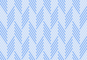 Aufkleber - Abstract seamless geometric wave line background chevron pattern blue and white color. Vector.