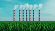 © Handy Birdy - Green Technology Bioenergy Concept, Green tech bioenergy sustainability, carbonneutral biofuel system, flat design illustration